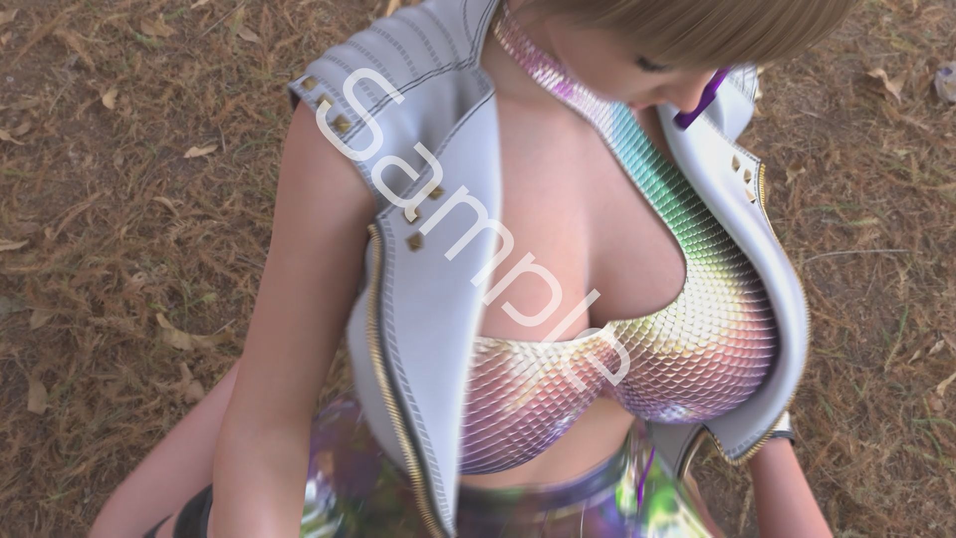 【▲100】廻里が主人公のMMORPG『編隊コレクション:Re』ゲーム動画（Vol.10:ゾンビの集団によるレ○プ被害に遭ってしまう:座位フロント！） - サンプル画像 3