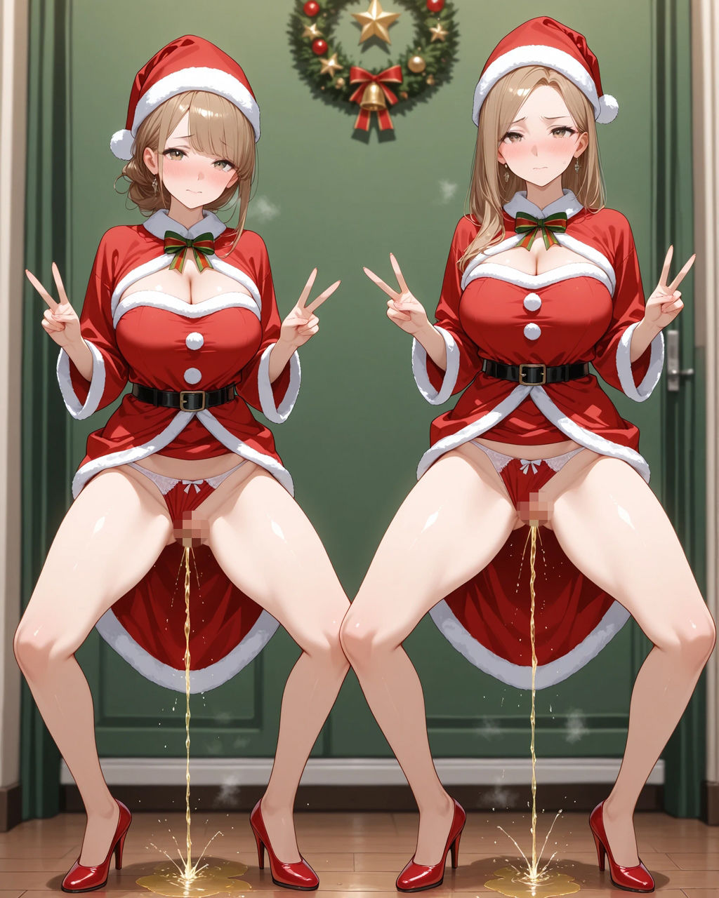 Holy Night Piss Festival 〜聖なる夜の放尿祭〜 - サンプル画像 2