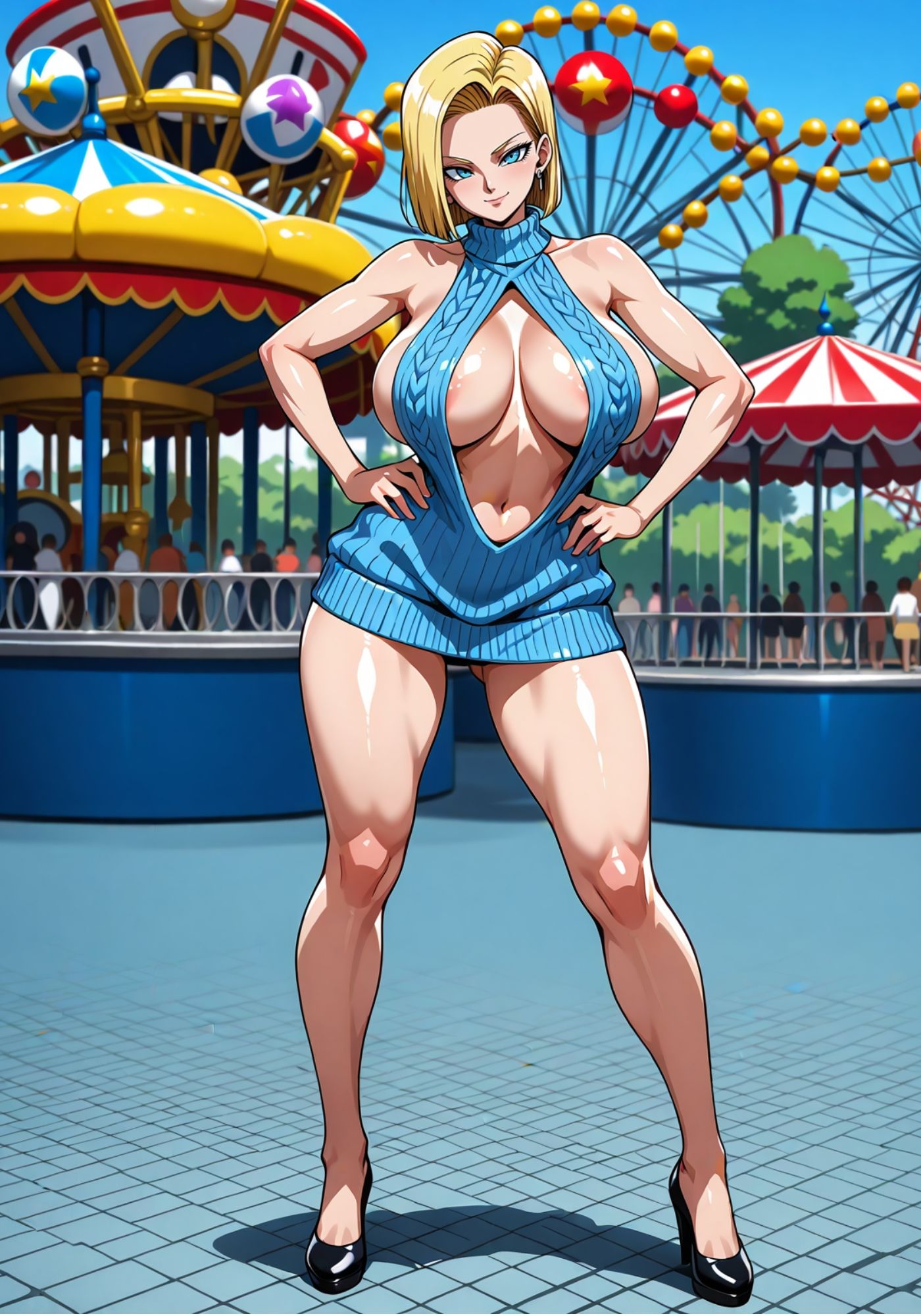 18号と子作りデート - サンプル画像 2