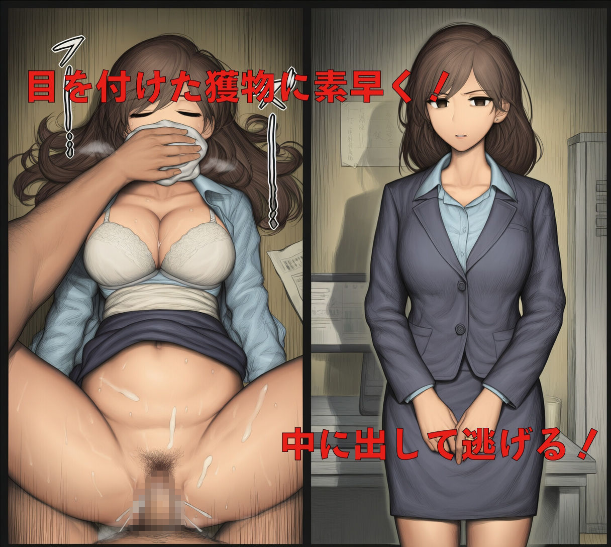 クロロホルムでお休みなさい  OL編 - サンプル画像 1