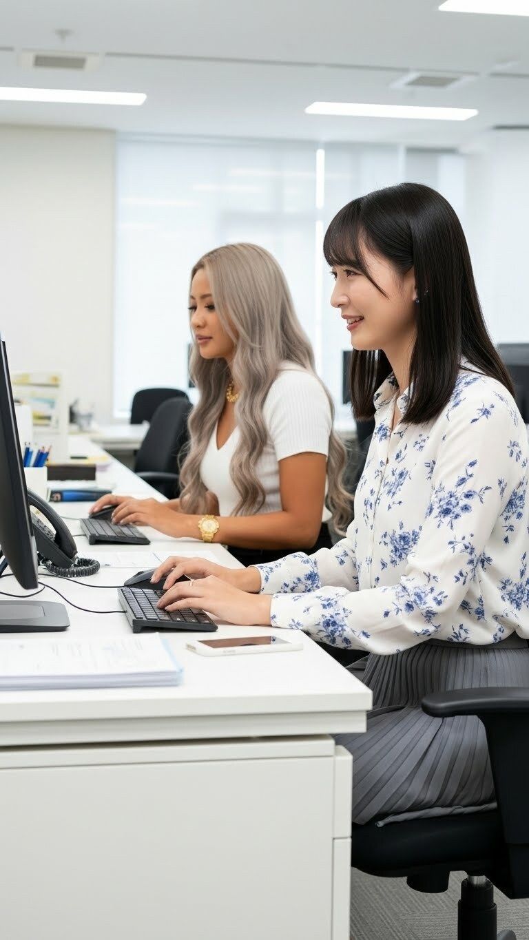 OLのパンチラチラ - サンプル画像 2