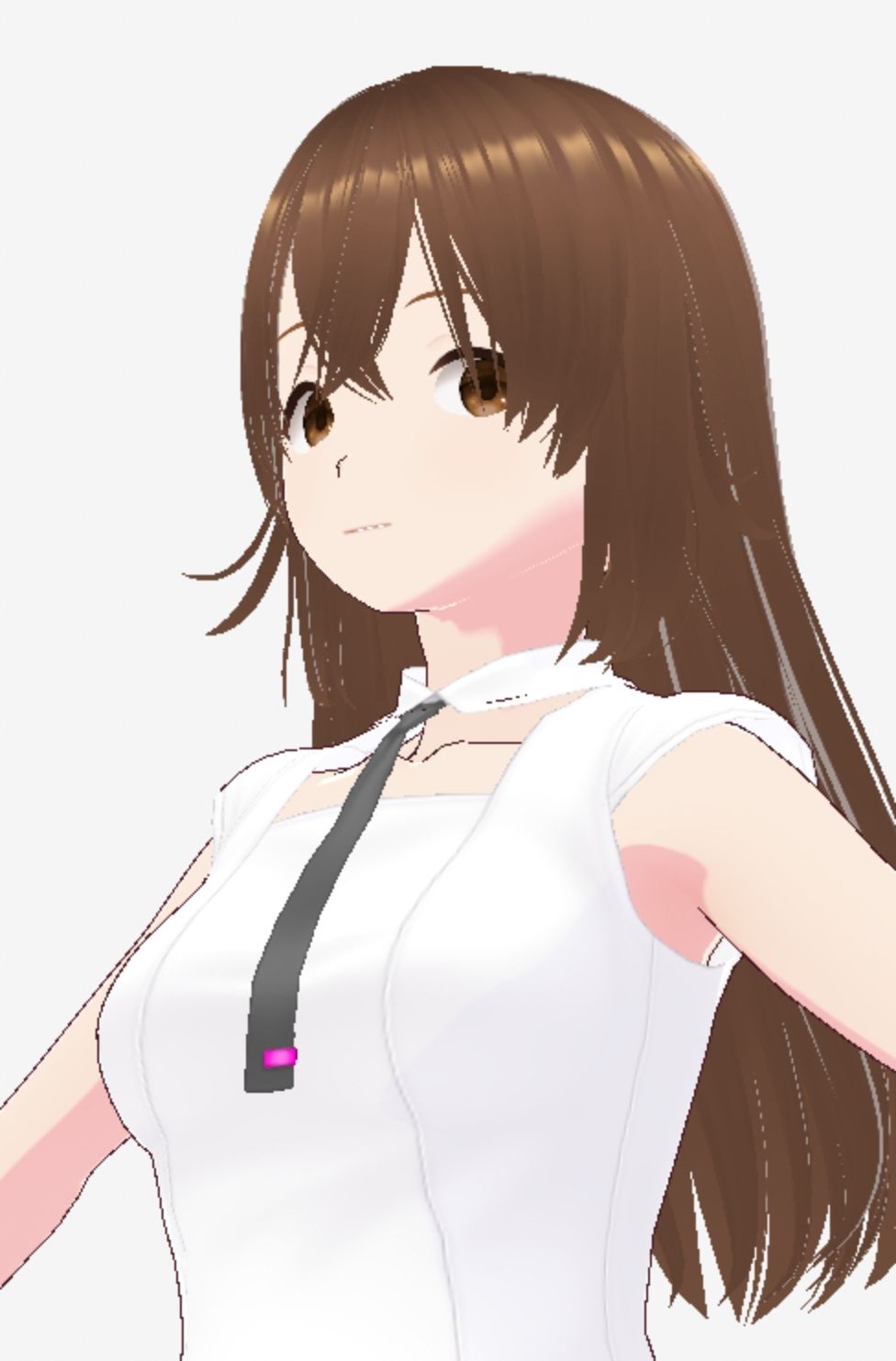 白い洋服の美女がポーズをとる（セリフなし  3DCGモデル  イラスト集） - サンプル画像 6