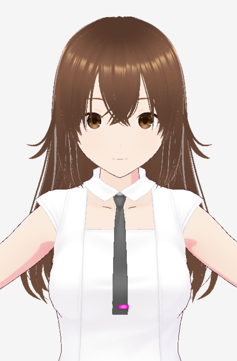 白い洋服の美女がポーズをとる（セリフなし  3DCGモデル  イラスト集） - サンプル画像 7