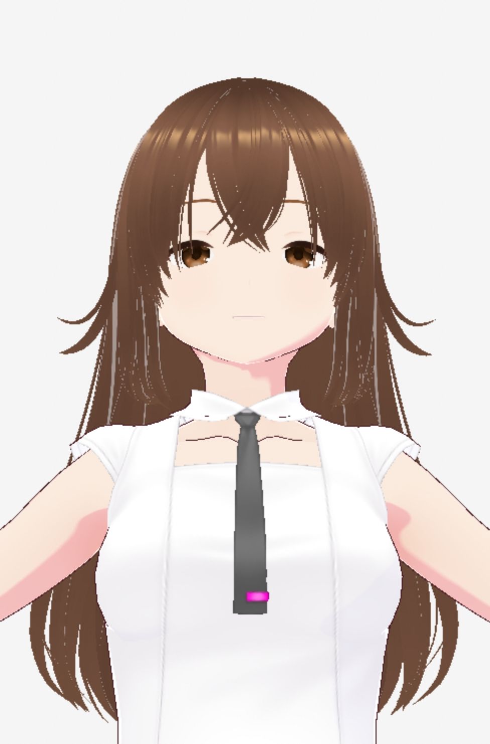 白い洋服の美女がポーズをとる（セリフなし  3DCGモデル  イラスト集） - サンプル画像 8