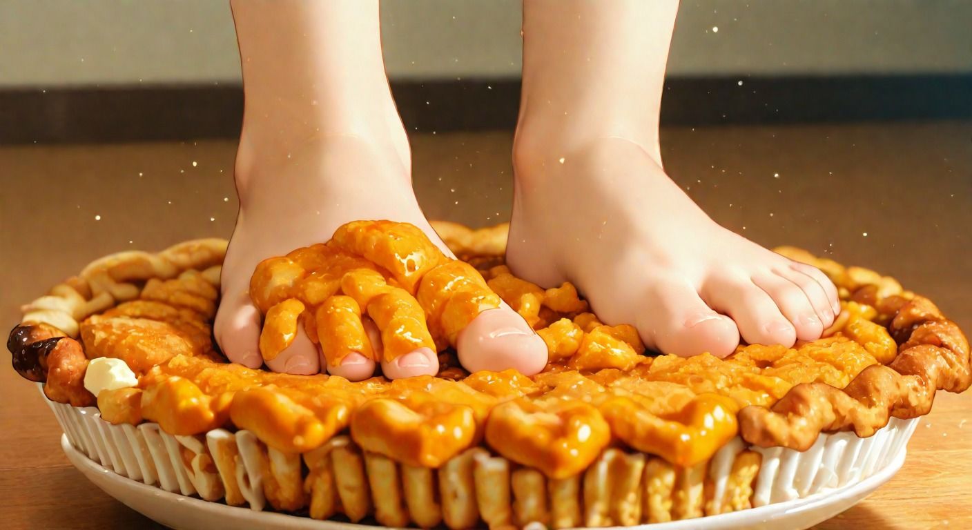 あったかフードクラッシュ〜裸足でぐちゃぐちゃに踏み潰す心温まる動画集〜 - サンプル画像 2