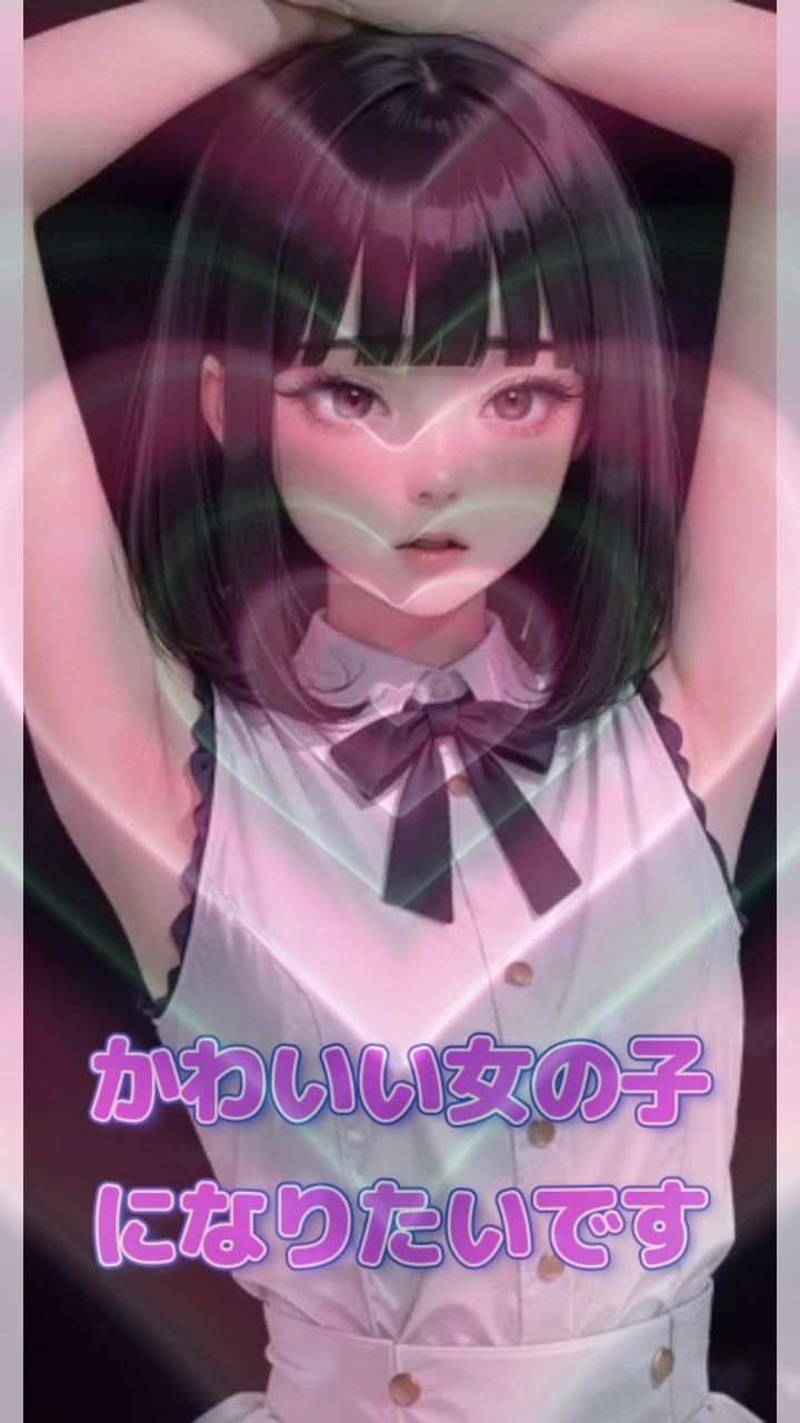 【シッシーヒプノ動画】女装願望解放◆視線で感じちゃう◆可愛い女の子に変身して男の人に見抜きされたい人のためのサブリミナル動画 - サンプル画像 1