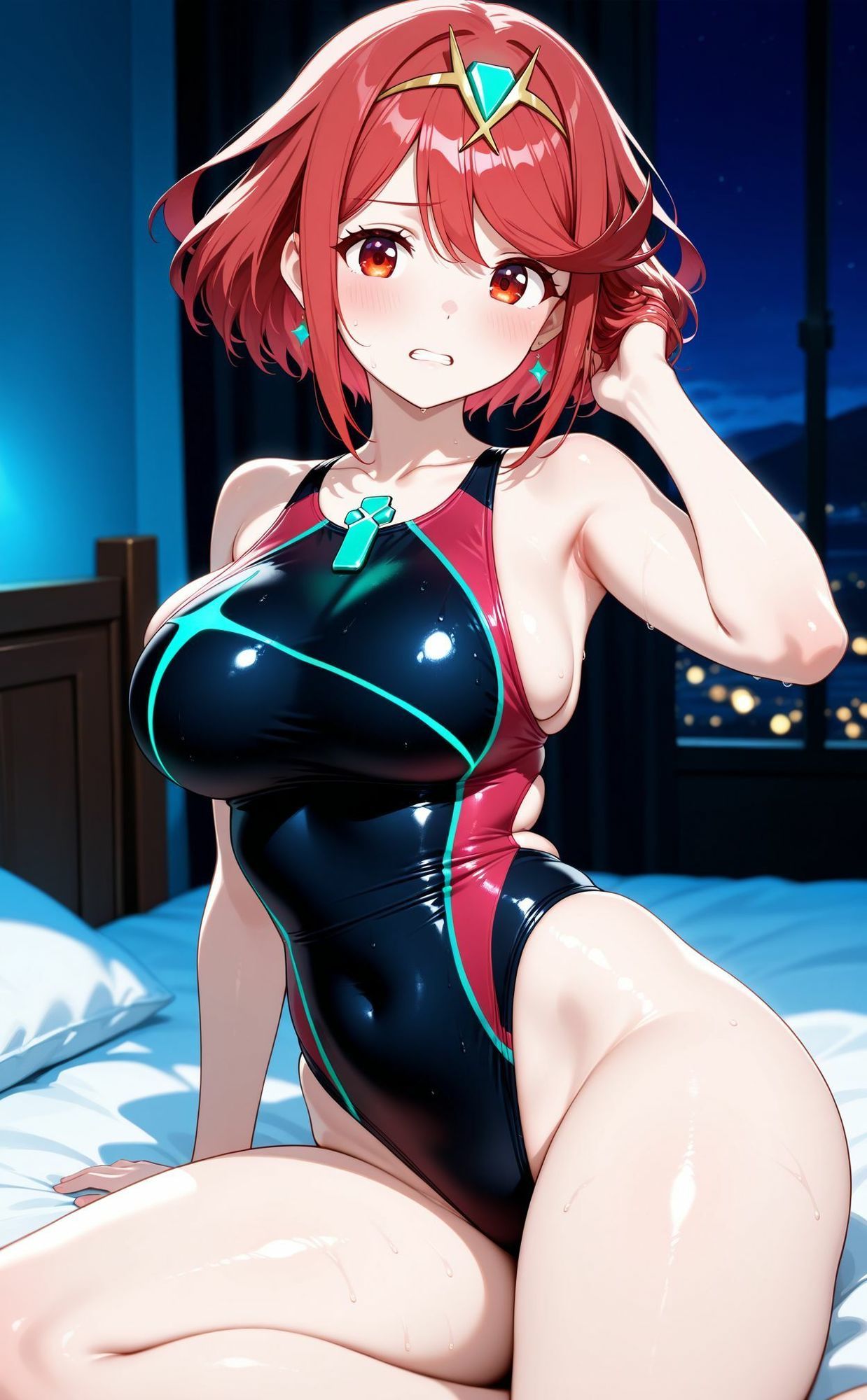 競泳水着部  ホ◯ラ編 - サンプル画像 1