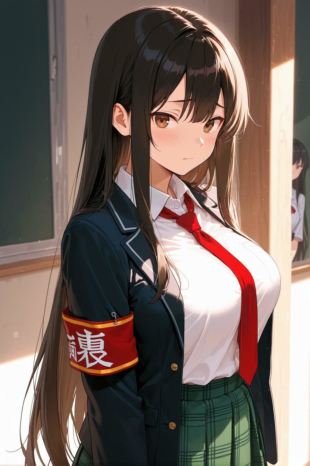 風紀委員長メス堕ち 〜生意気風紀委員長に種付け性指導〜 - サンプル画像 1