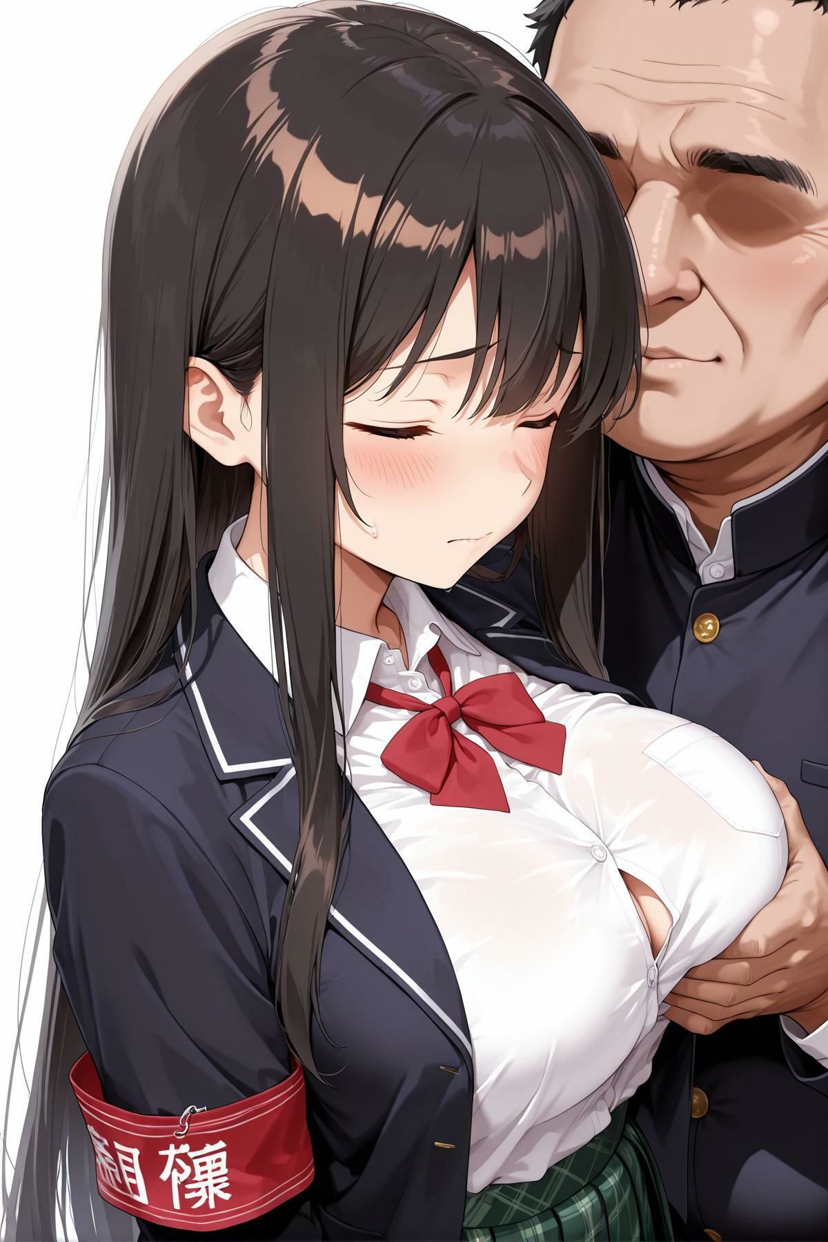 風紀委員長メス堕ち 〜生意気風紀委員長に種付け性指導〜 - サンプル画像 2