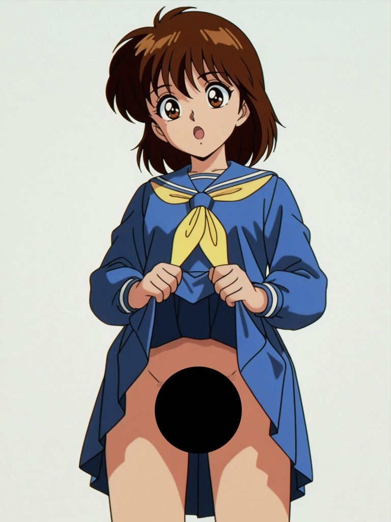 『幽〇白書』ヒロイン脱がしてみた スマホでも見やすい縦型 ムキムキ色黒モブがヤリたい放題  シチュエーション＆クオリティ厳選済み450枚！ - サンプル画像 2