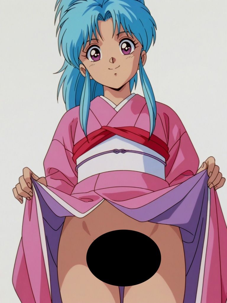 『幽〇白書』ヒロイン脱がしてみた スマホでも見やすい縦型 ムキムキ色黒モブがヤリたい放題  シチュエーション＆クオリティ厳選済み450枚！ - サンプル画像 3