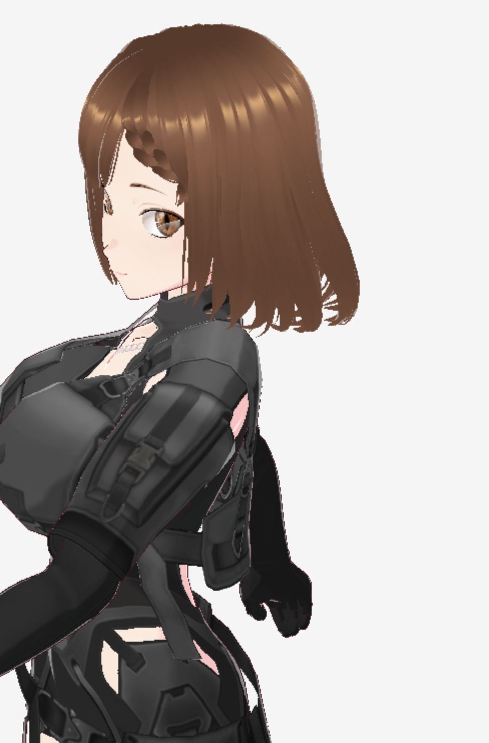 黒いウェアを着ている巨乳のお姉さん（セリフなし  3DCGモデル  イラスト集） - サンプル画像 4