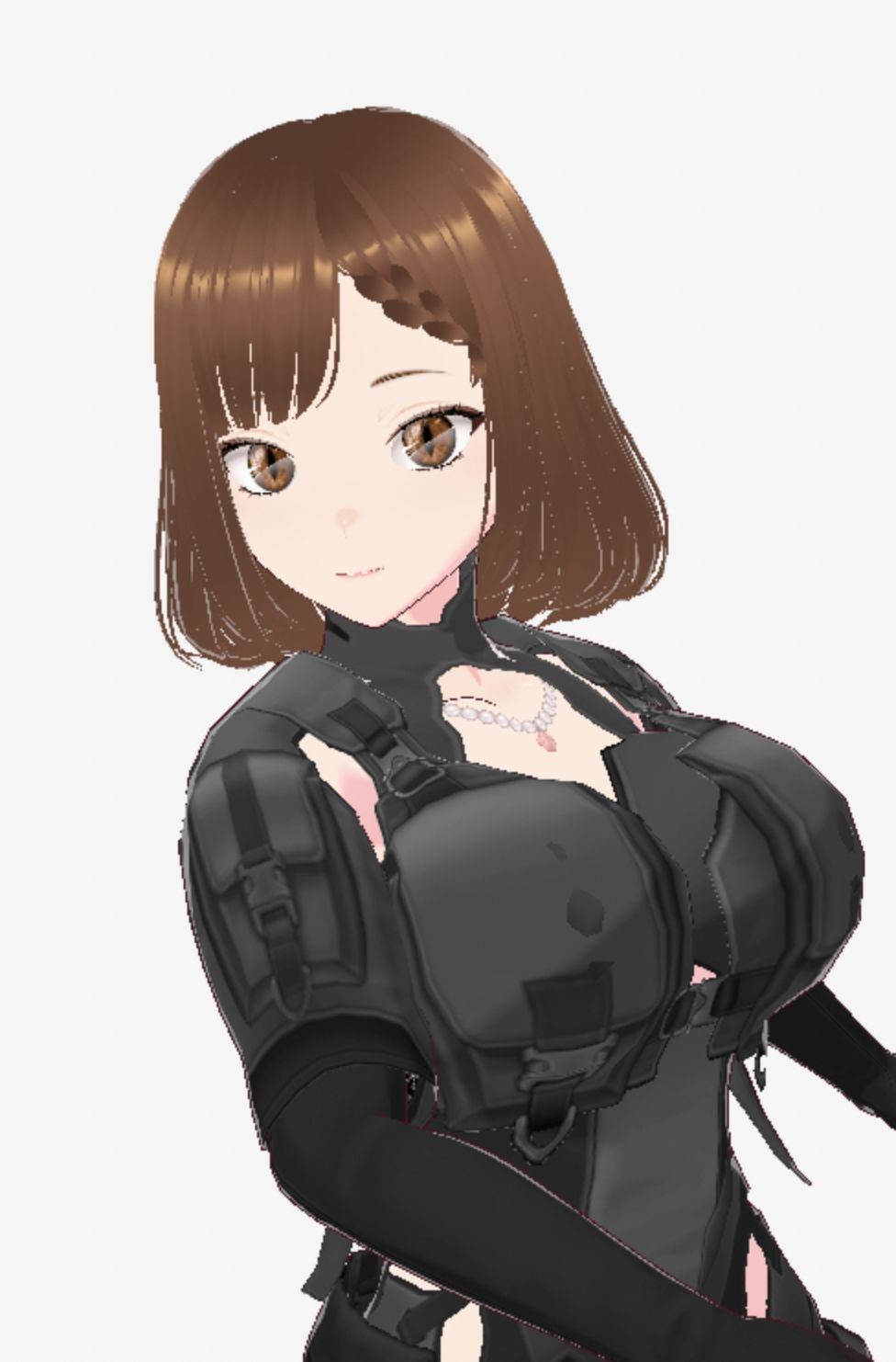 黒いウェアを着ている巨乳のお姉さん（セリフなし  3DCGモデル  イラスト集） - サンプル画像 5