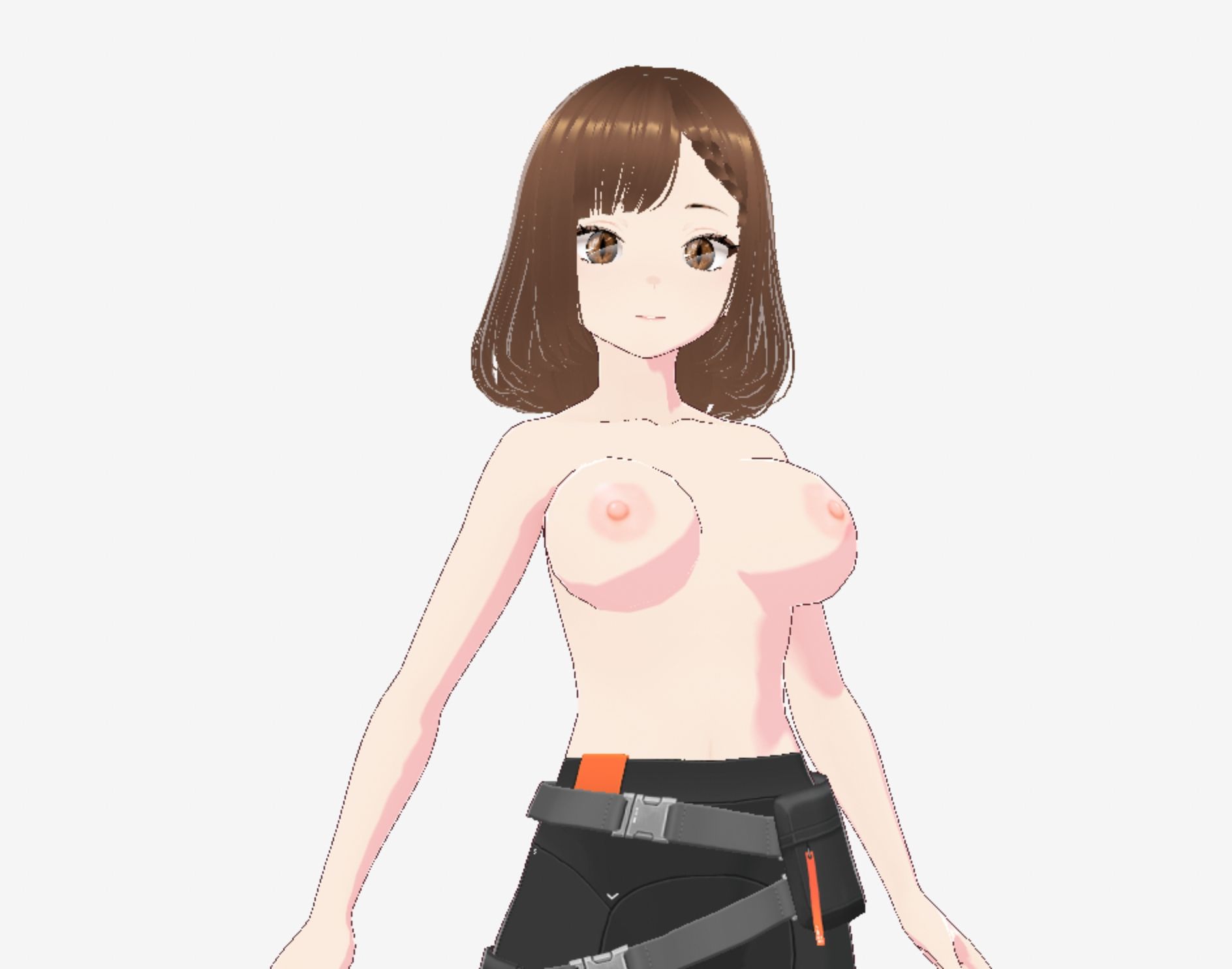 黒いウェアを着ている巨乳のお姉さん（セリフなし  3DCGモデル  イラスト集） - サンプル画像 8