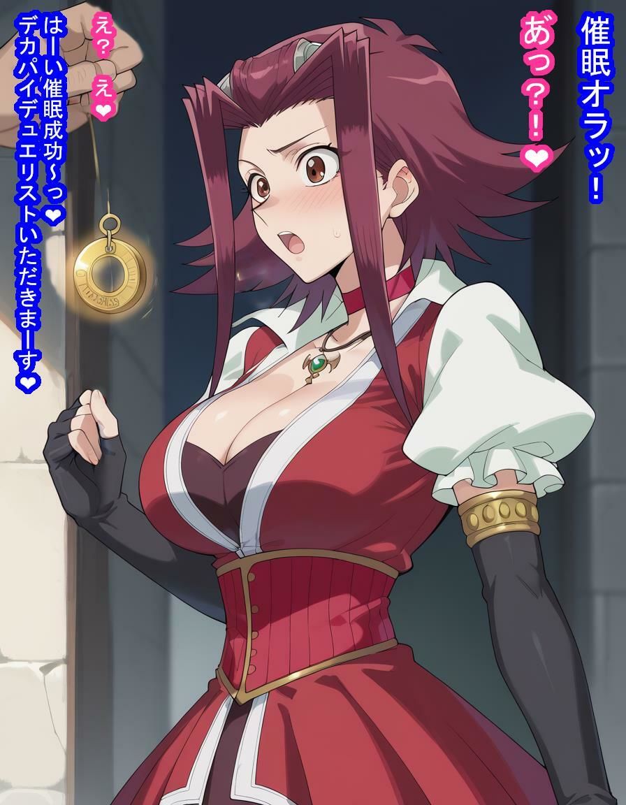 誇り高きデカパイデュエリストの十六○アキさんが種付けおじさんに即負けして脳みそも子宮も支配されてただの産む機械に成り下がる話 - サンプル画像 7