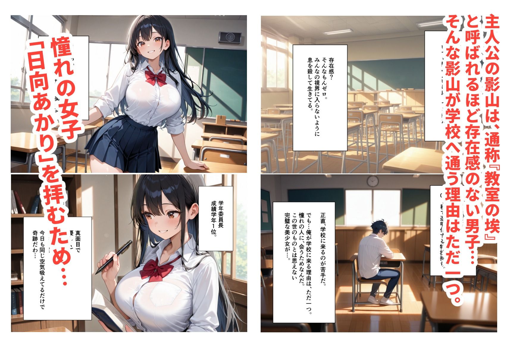 才色兼備な委員長が  陰キャな俺にメス堕ちした話 - サンプル画像 1