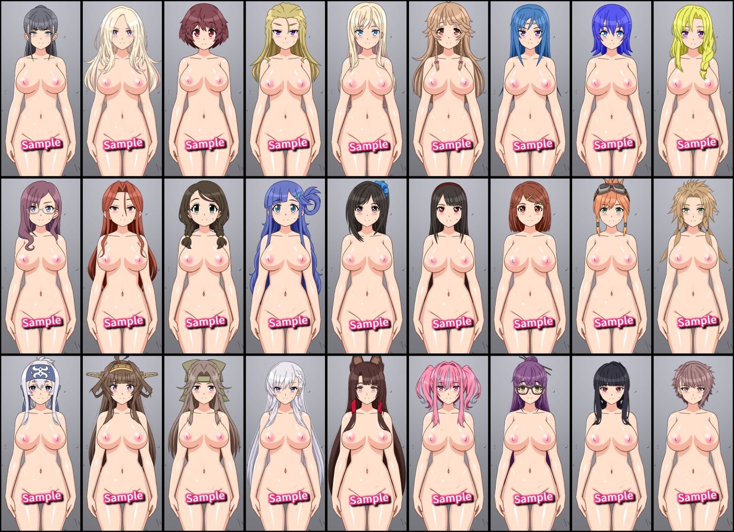 27人のパイパンヌードの女の子を「みつめえっち」したい人向けのCG集2026-ZWEI- - サンプル画像 3