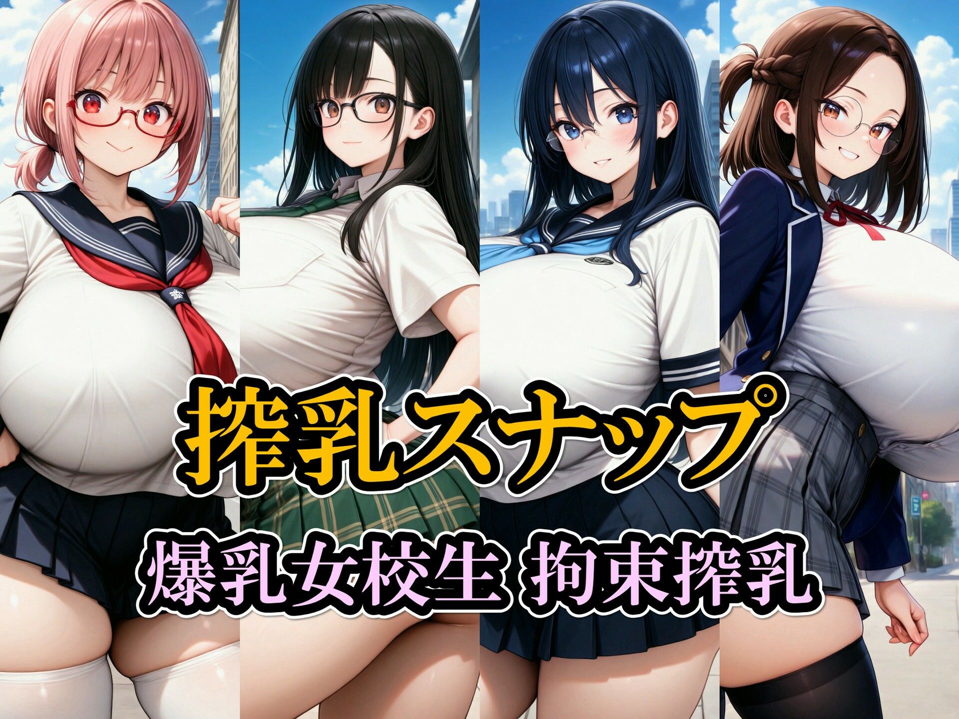 搾乳スナップ/爆乳女校生 拘束搾乳 - サンプル画像 1