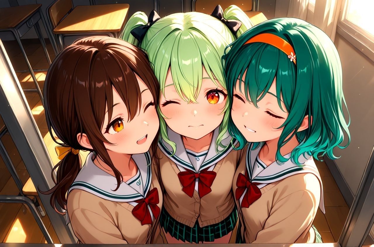 私立未来ヶ丘学園 補習編 〜感度不足の美少女達は変態支援者の玩具で放課後の教室でイキまくる！〜 - サンプル画像 1