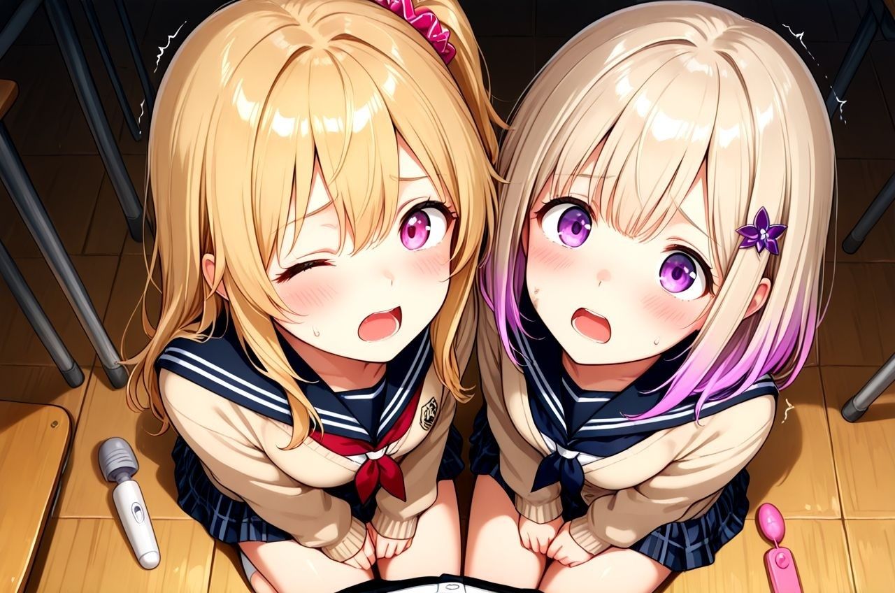 私立未来ヶ丘学園 補習編 〜感度不足の美少女達は変態支援者の玩具で放課後の教室でイキまくる！〜 - サンプル画像 2