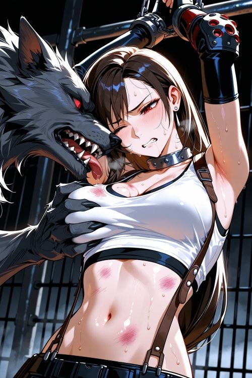 美女拳士の獣堕ち - サンプル画像 4