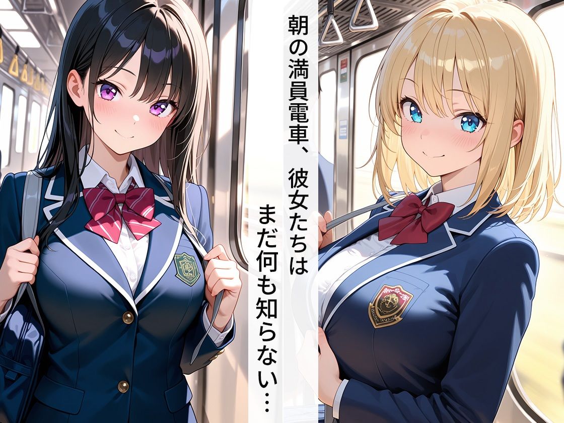 女子校生肉便器〜電車レ●プ編〜 - サンプル画像 1