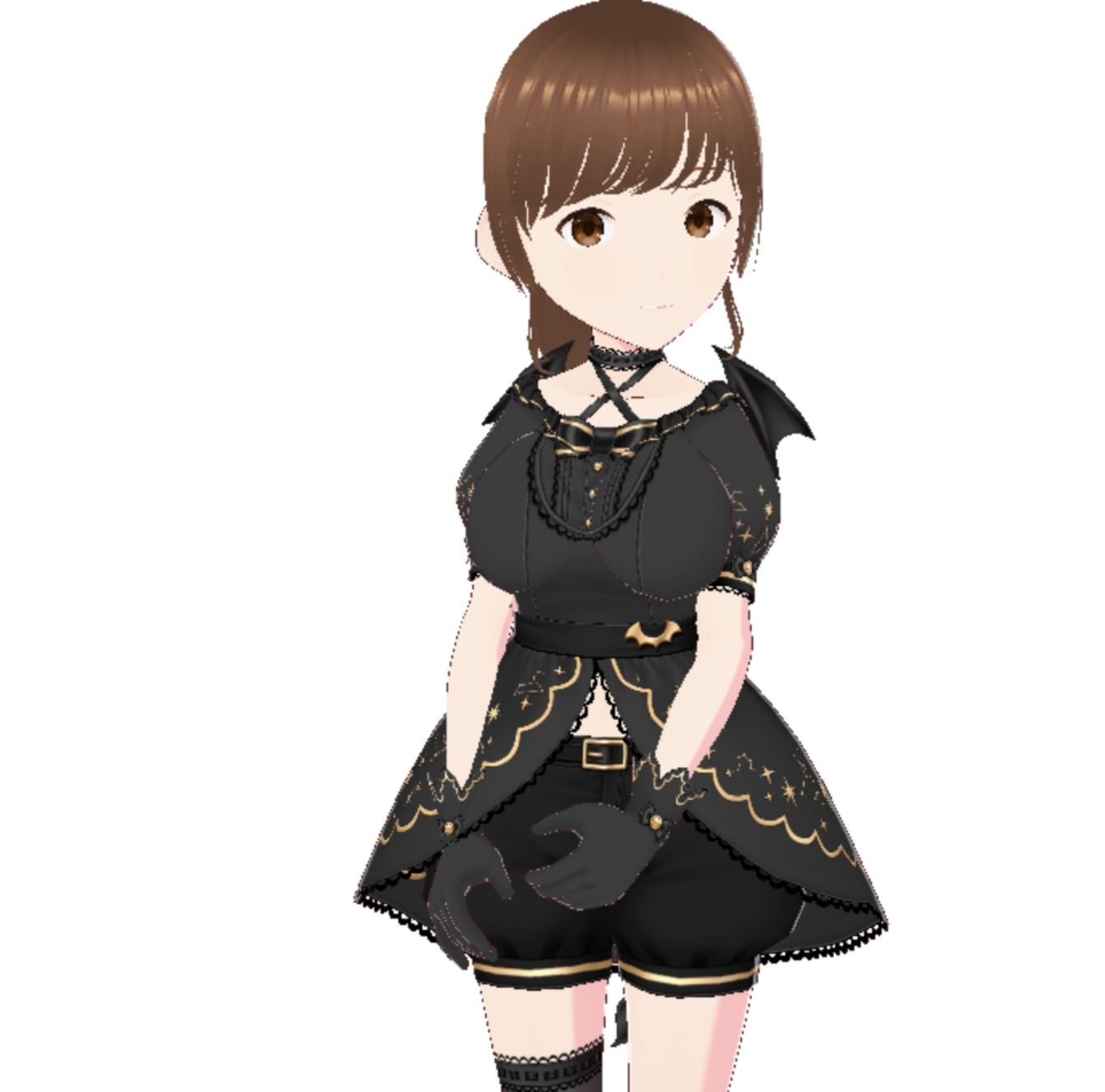 黒いドレスを着たお姉さん（セリフなし  3DCGモデル  イラスト集） - サンプル画像 5