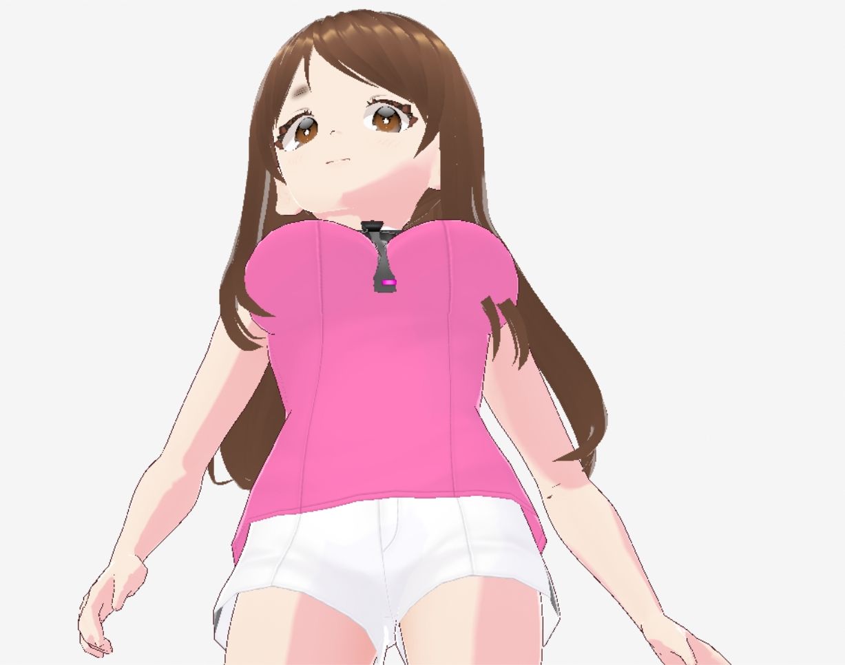 ピンクの洋服の美女が色々なポーズをとっている（セリフなし  3DCGモデル  イラスト集） - サンプル画像 5