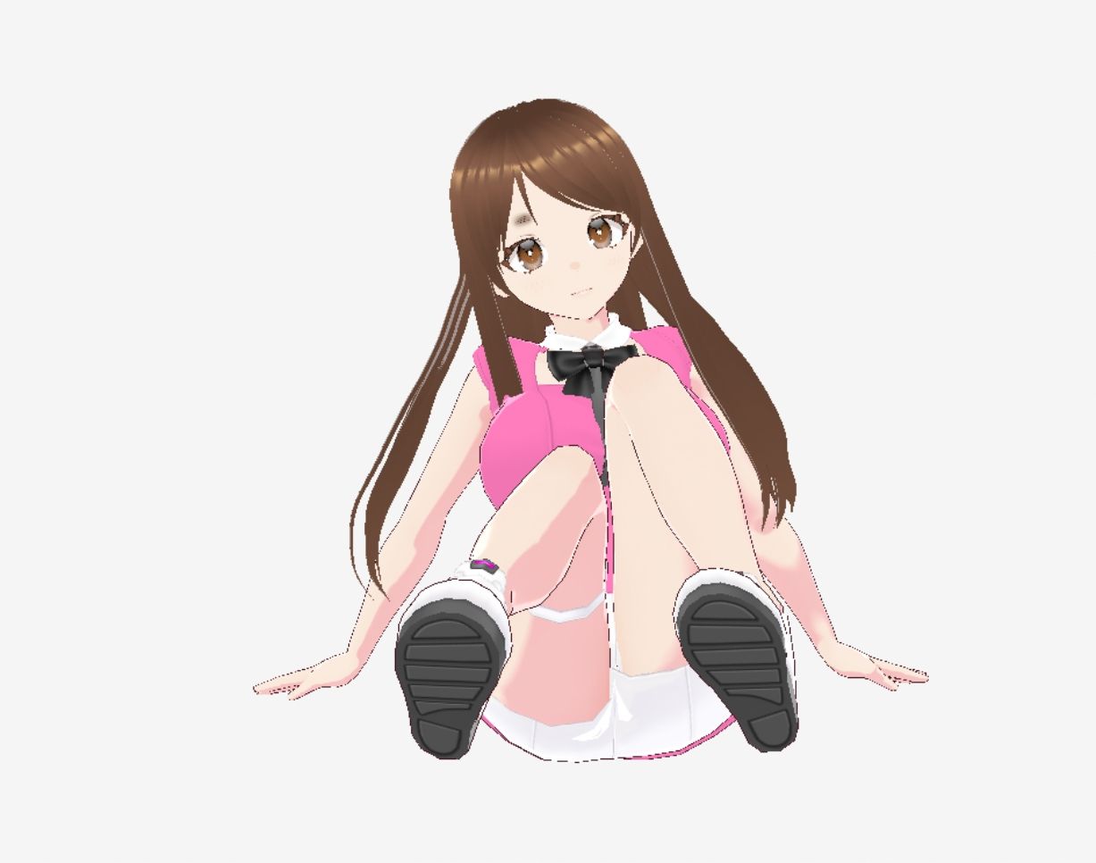 ピンクの洋服の美女が色々なポーズをとっている（セリフなし  3DCGモデル  イラスト集） - サンプル画像 6