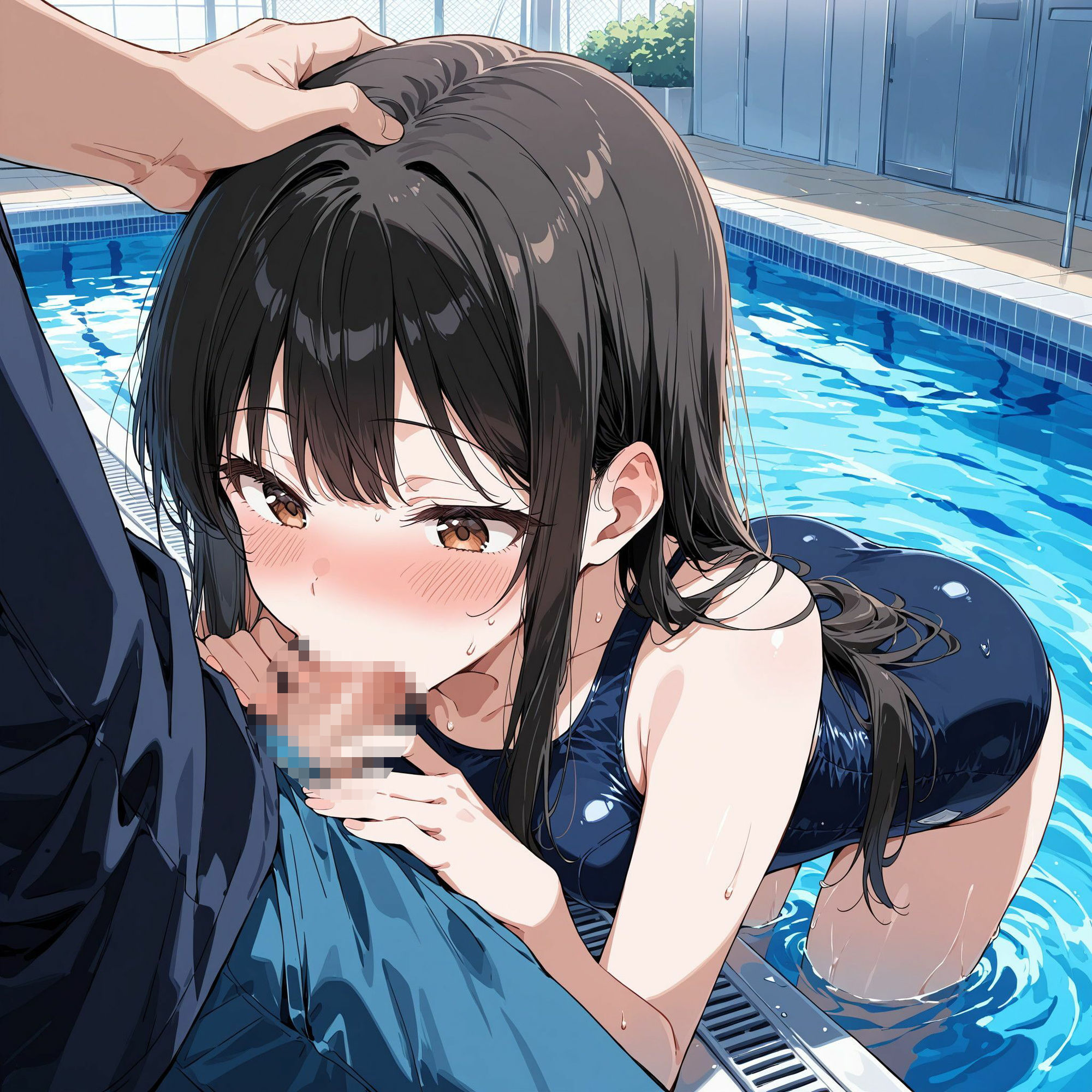 スク水女子校生は無茶ぶりされるほど濡れていく - サンプル画像 6