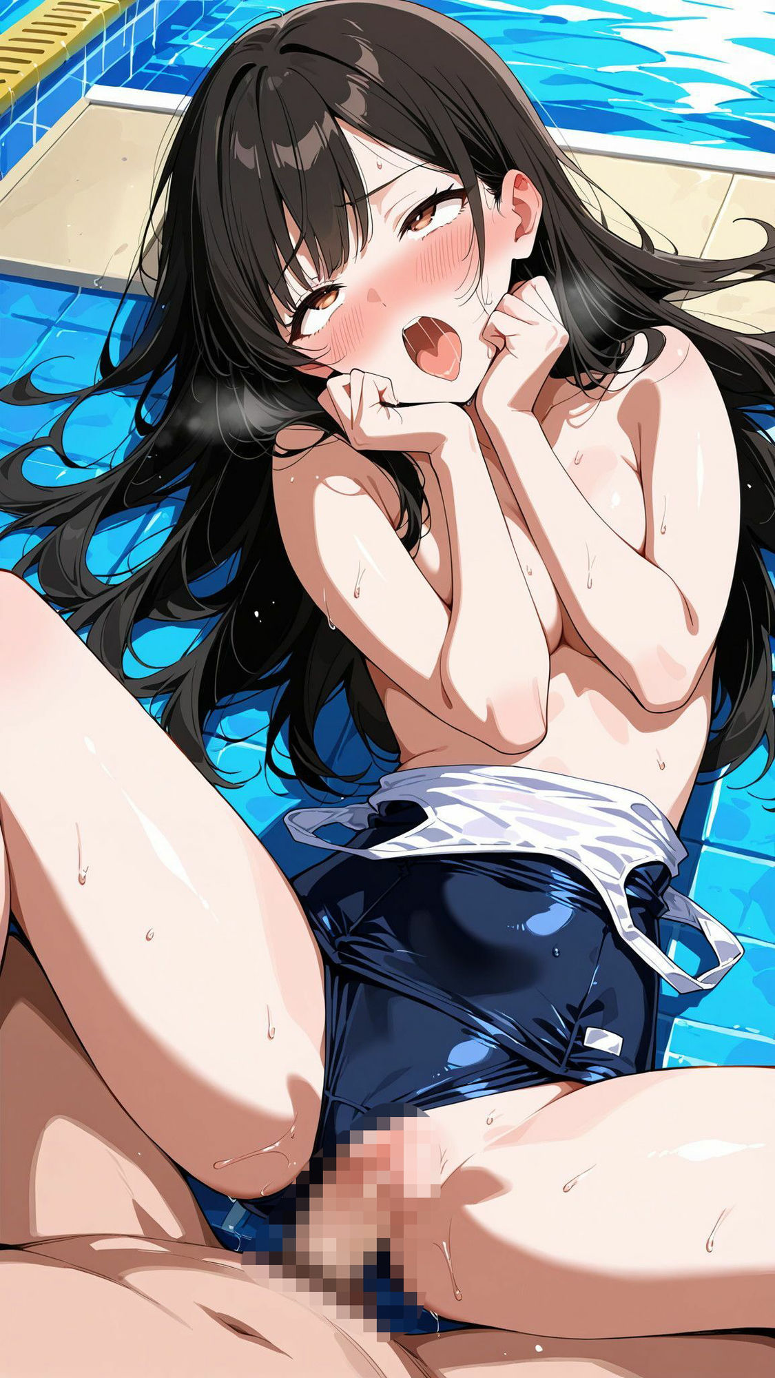 スク水女子校生は無茶ぶりされるほど濡れていく - サンプル画像 9