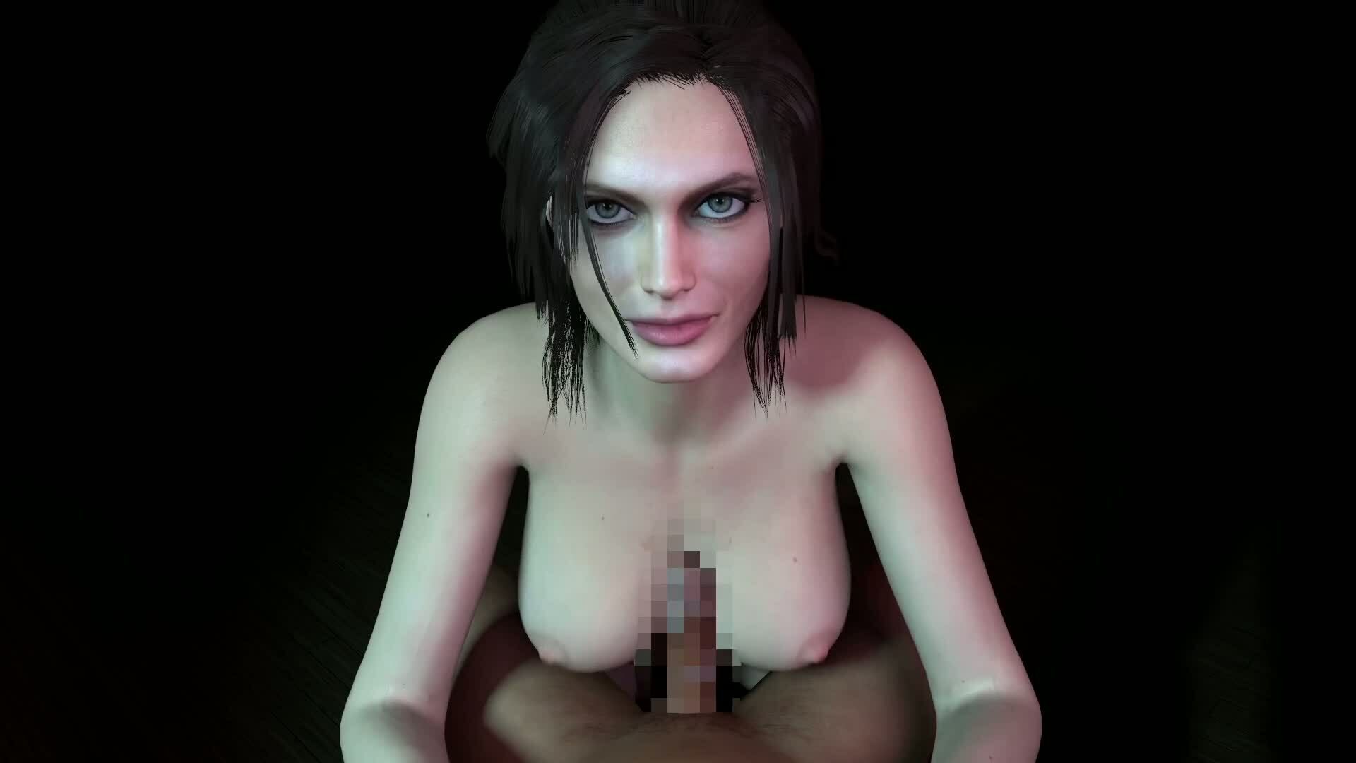 【ROMV359】ララ・クロフト・パイズリ・手こき・フェラチオ 約3分「パイズリは難しい」 - サンプル画像 1