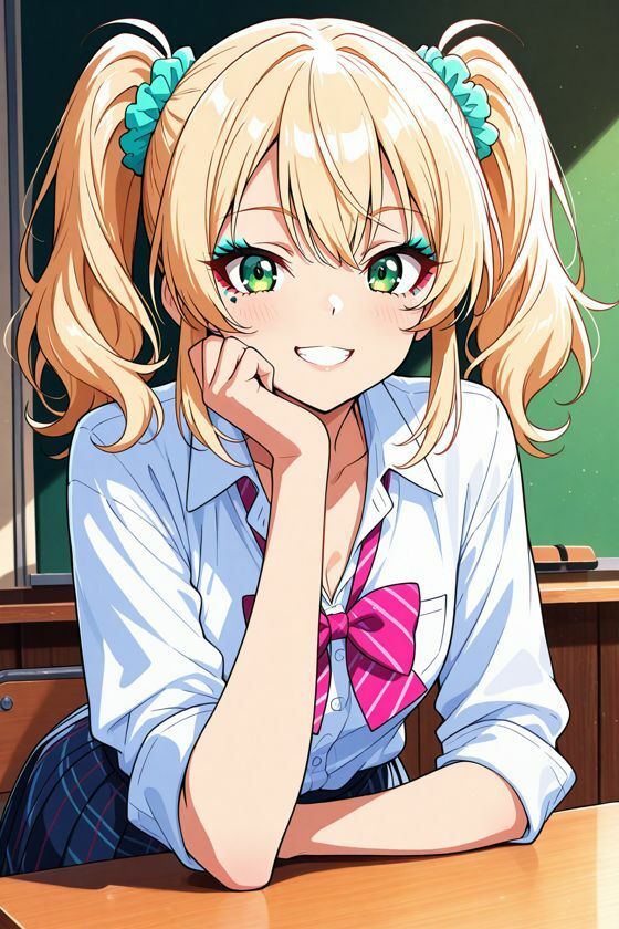 【AI CG集】金髪ギャルの誘惑 - サンプル画像 3