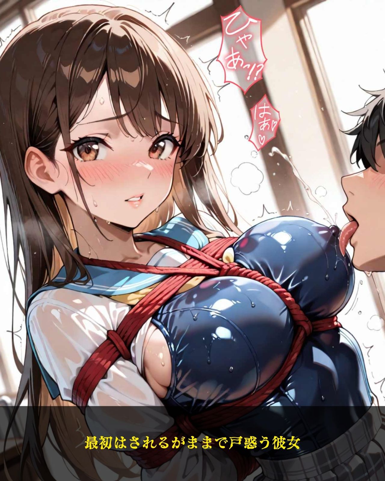 女子校生  メス堕ち  放課後の汗だく性指導 - サンプル画像 2