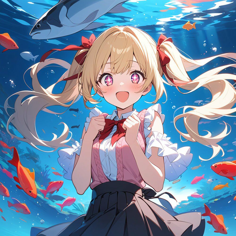 甘えんぼ彼女・莉愛 -水族館デート日記- - サンプル画像 2