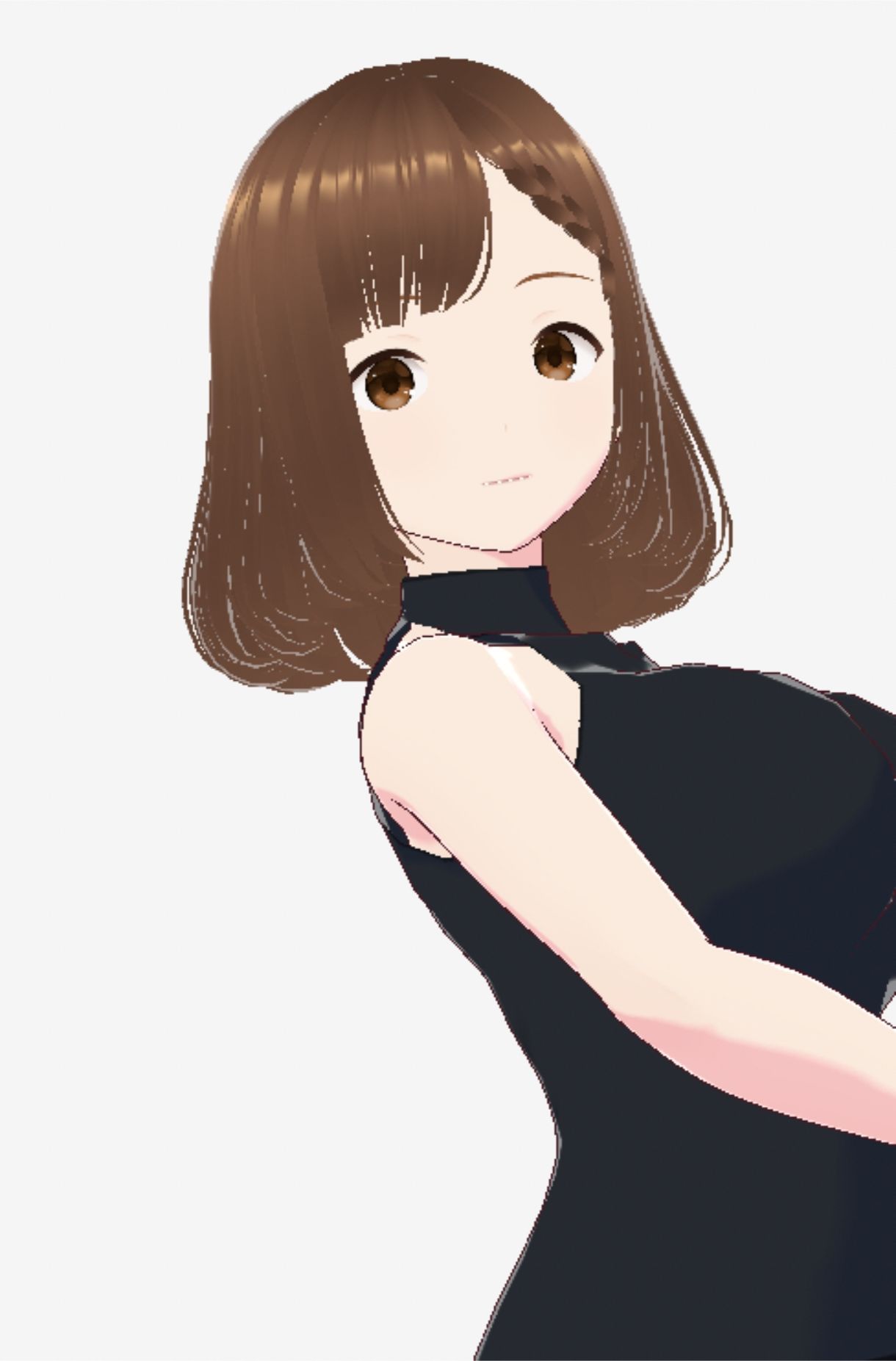 黒いノースリーブにデニムのショートパンツのお姉さん（セリフなし  3DCGモデル  イラスト集） - サンプル画像 10