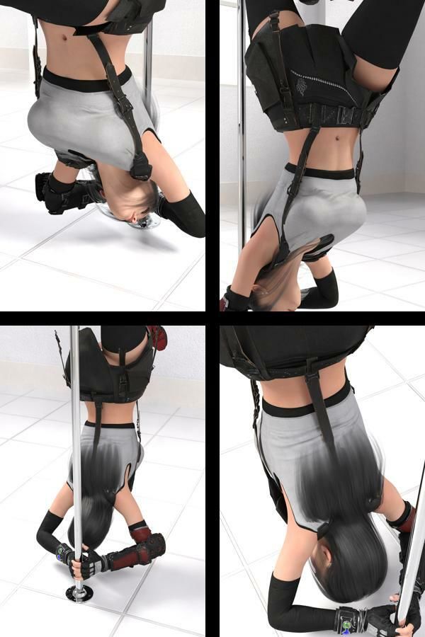 【chrl100】二階堂沙耶のポールダンス写真集-ON THE POLE-05c - サンプル画像 1