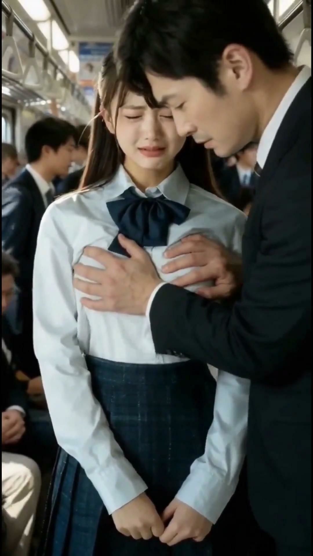 実写系！抵抗できない女子校生を触る動画 - サンプル画像 3