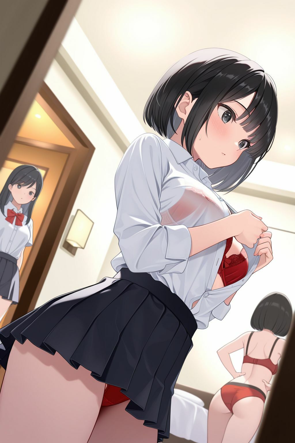 クリぼっち変態JKとクリスマスパーティーでヤリまくり - サンプル画像 1