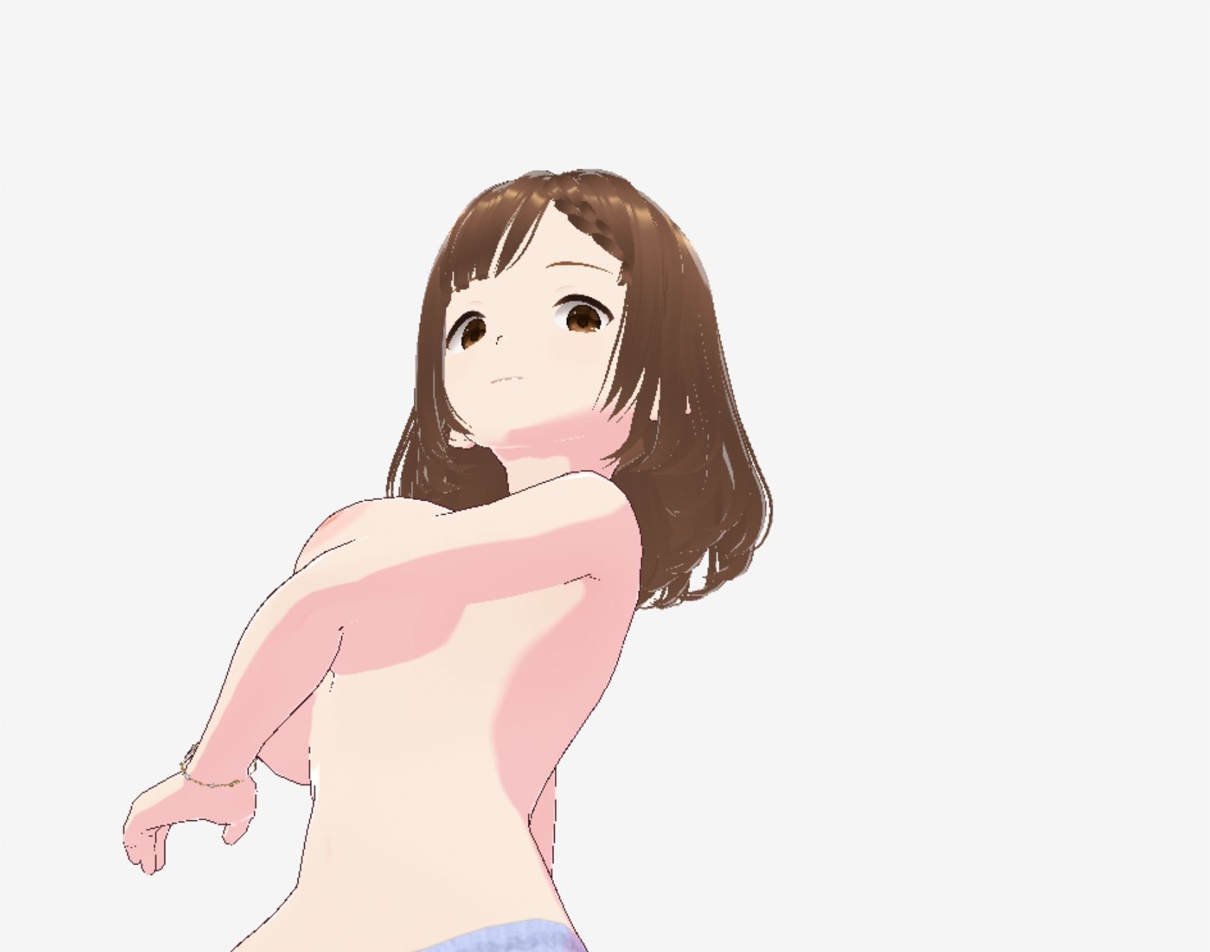 青いドレスを着た巨乳のお姉さん（セリフなし  3DCGモデル  イラスト集） - サンプル画像 10