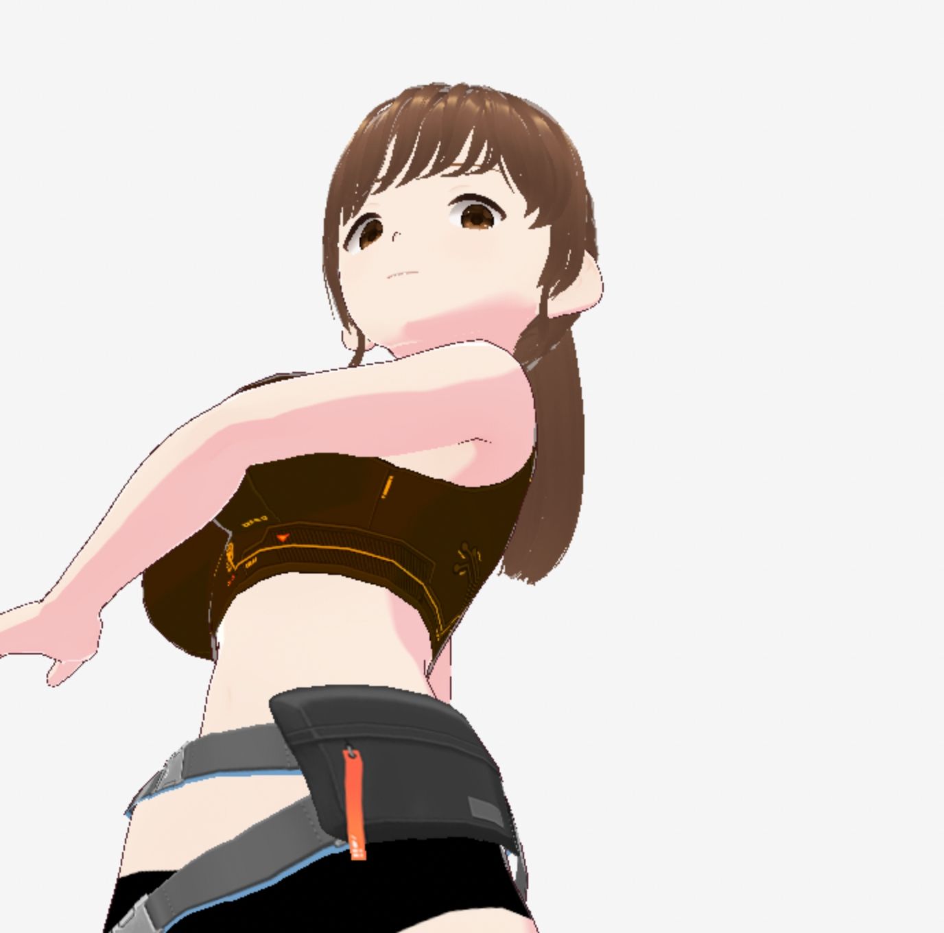 戦ってるようなファッションブラの巨乳美女（セリフなし  3DCGモデル  イラスト集） - サンプル画像 5