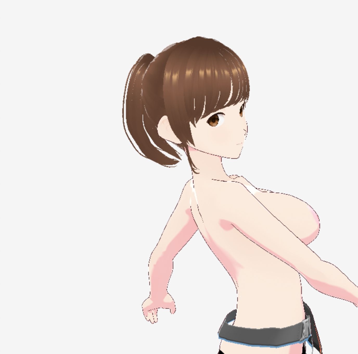 戦ってるようなファッションブラの巨乳美女（セリフなし  3DCGモデル  イラスト集） - サンプル画像 7