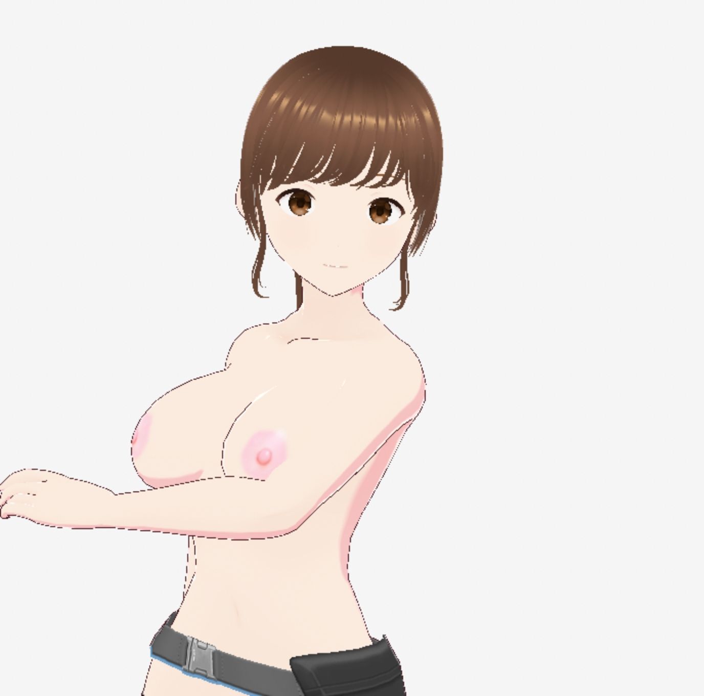 戦ってるようなファッションブラの巨乳美女（セリフなし  3DCGモデル  イラスト集） - サンプル画像 10