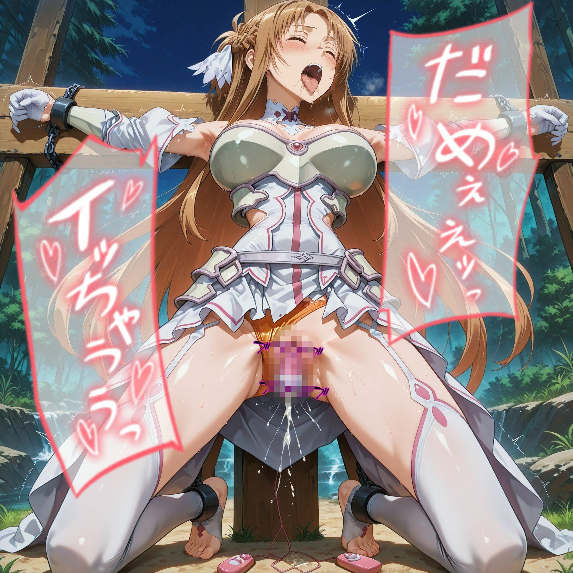 ヒロインの王道ア〇ナの綺麗なお顔からは想像できないだらしないアヘ顔がエロいですね_セックス玩具編 - サンプル画像 4