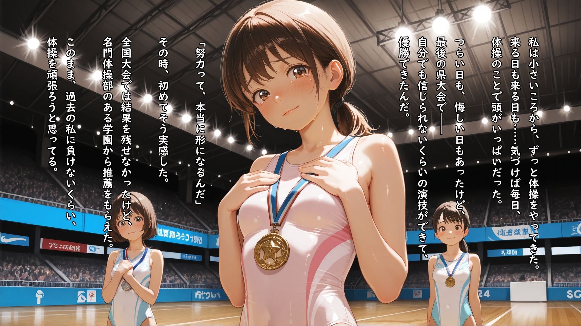 推薦で入部した新体操部の先輩に性玩具として敏感な性感帯を弄ばれ何回イってもやめてもらえない女の子 - サンプル画像 1