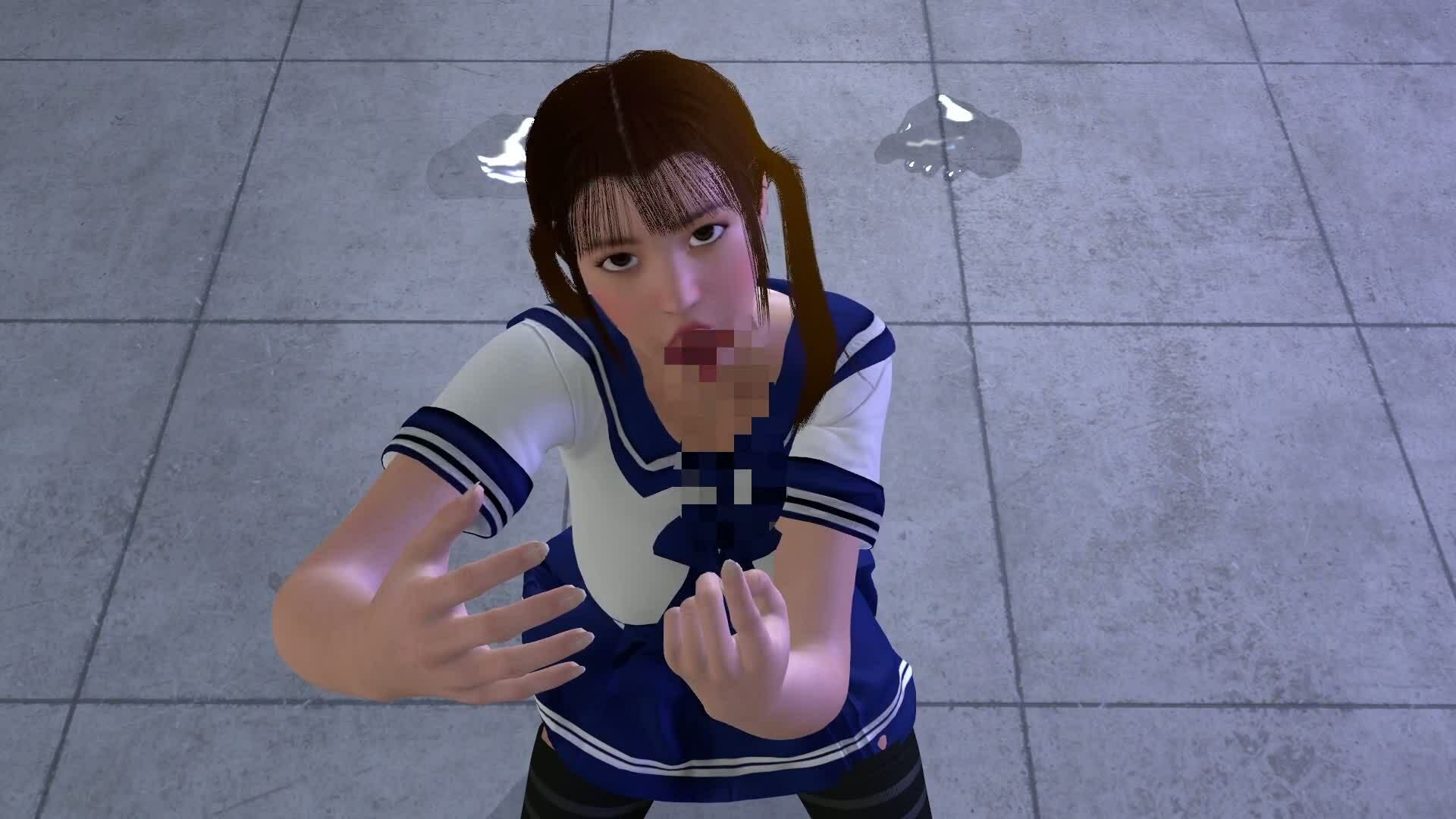 【ROMC371】ロリ巨乳JKレ●プ透明人間コンビニフルセックス「誰もいなのにレ●プされてる！？」 - サンプル画像 8