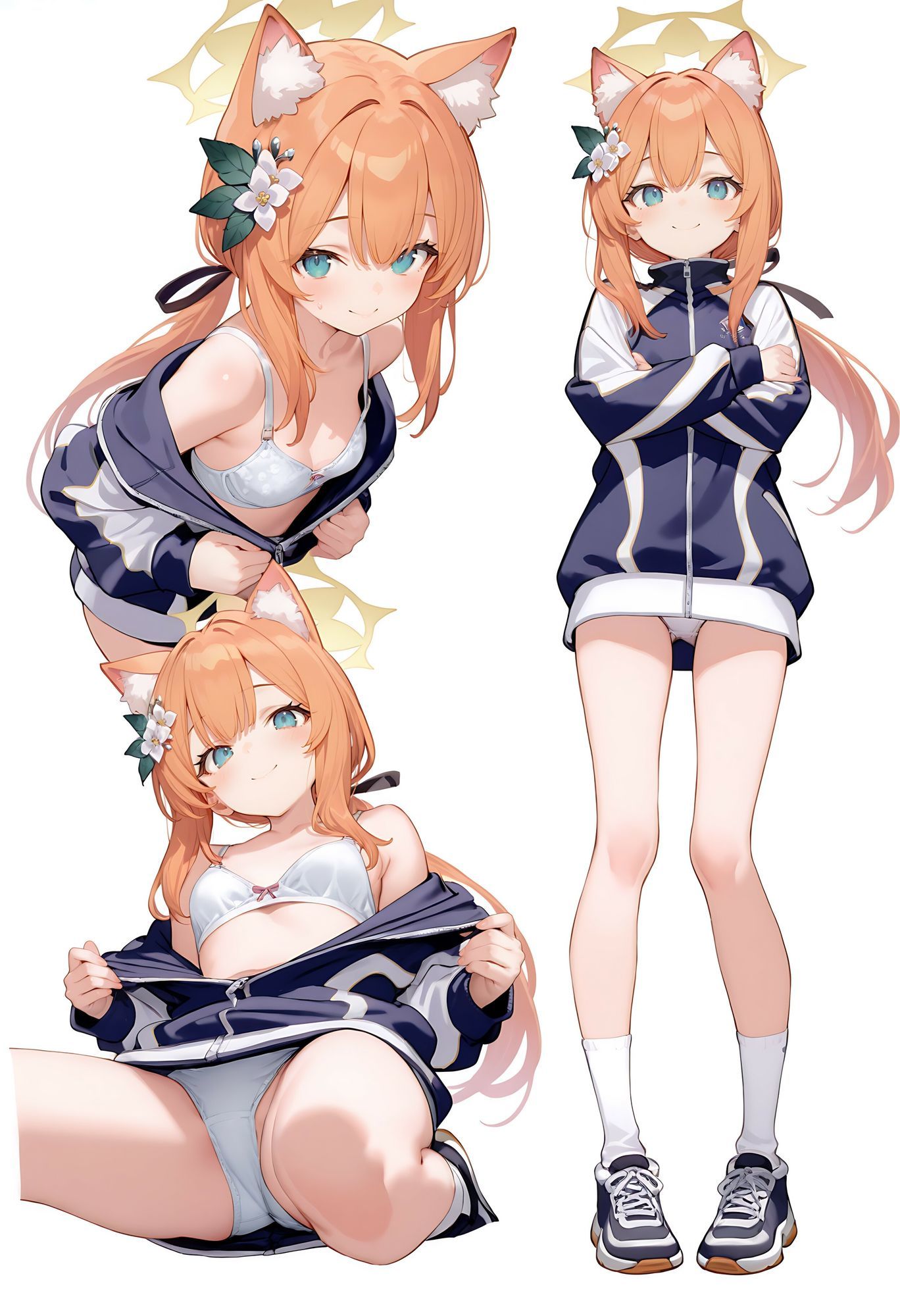 ブルアカCG集6-マルチアングル500枚（下着・メイド・胸チラ・チャイナ・パンスト） - サンプル画像 2