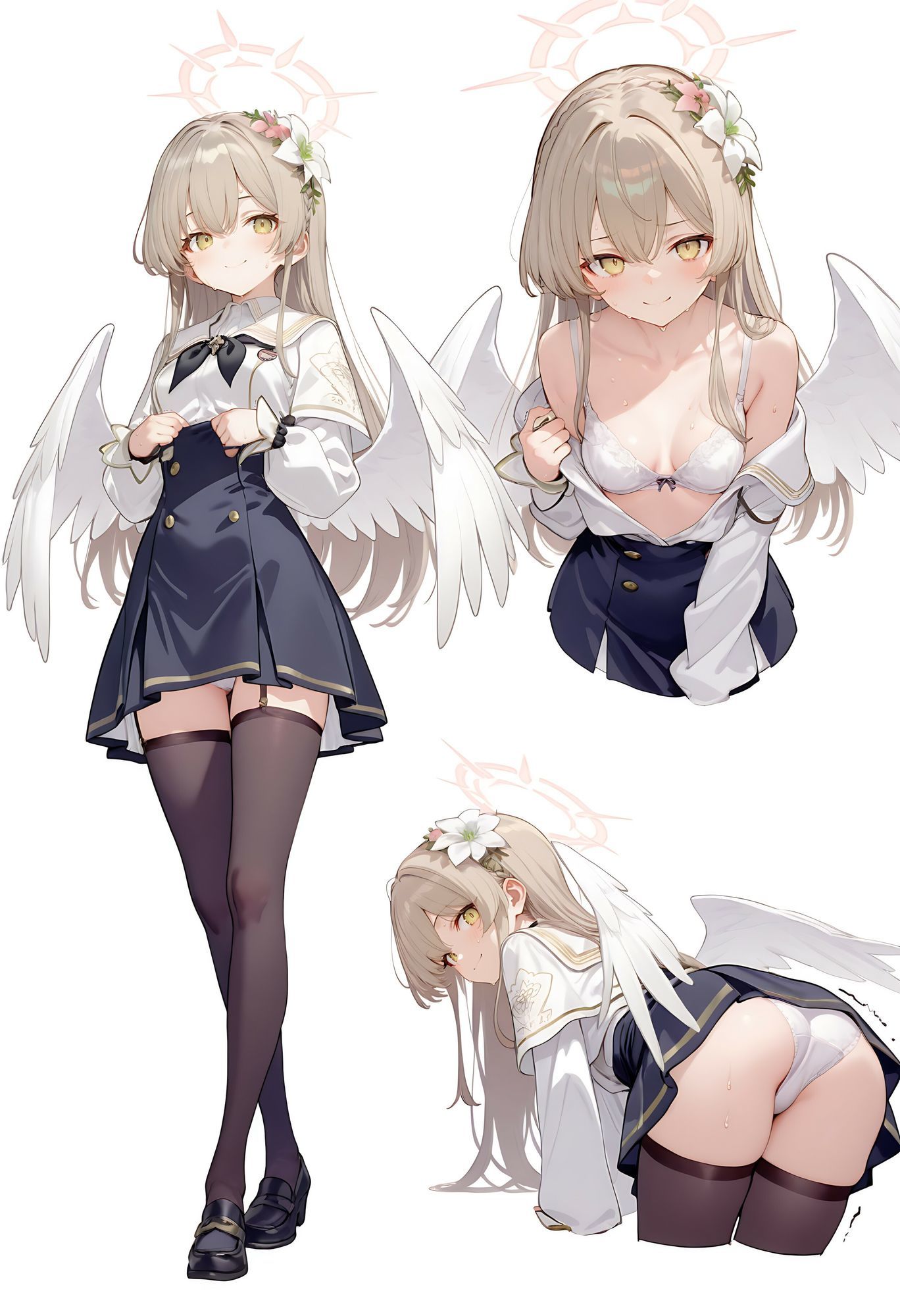 ブルアカCG集6-マルチアングル500枚（下着・メイド・胸チラ・チャイナ・パンスト） - サンプル画像 10