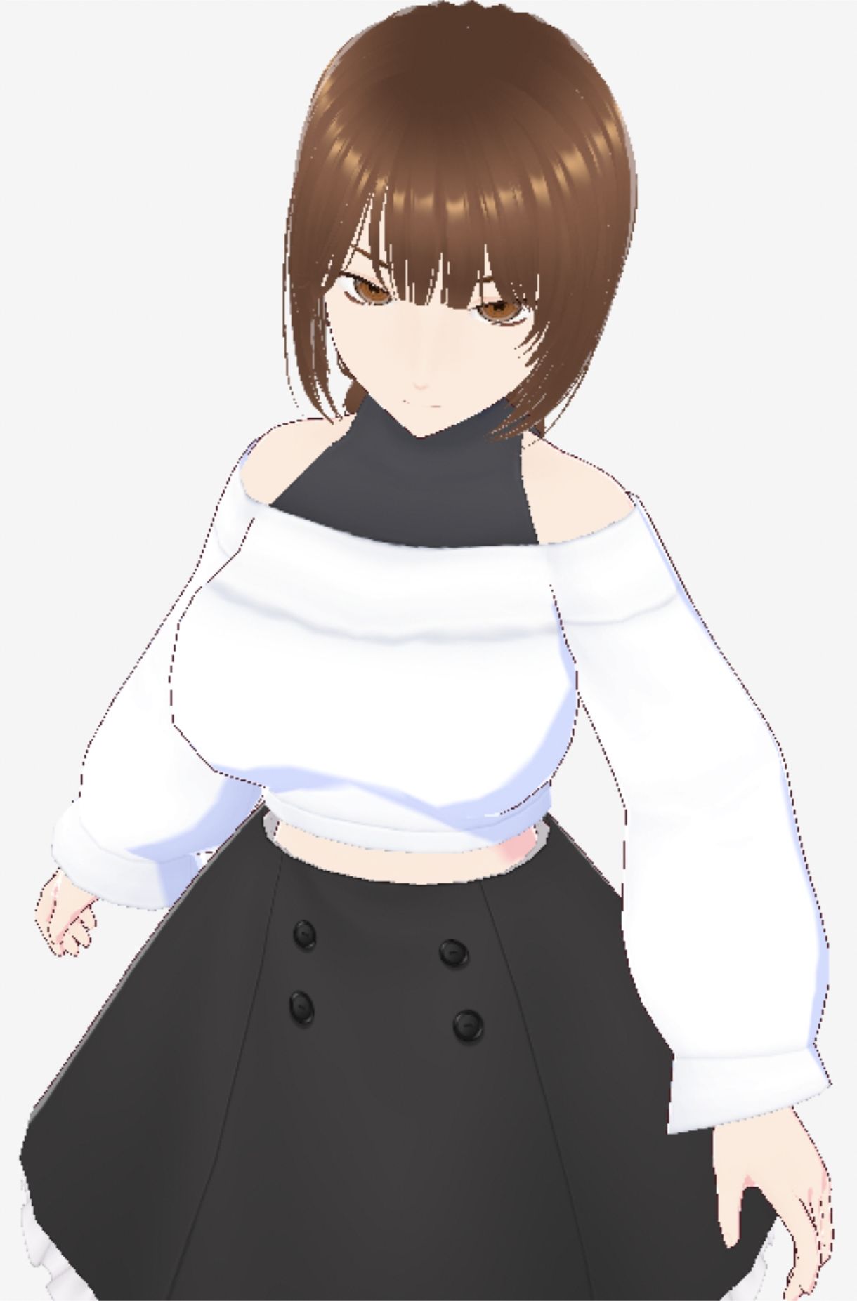 ツンデレっぽい巨乳のお姉さん（セリフなし  3DCGモデル  イラスト集） - サンプル画像 6