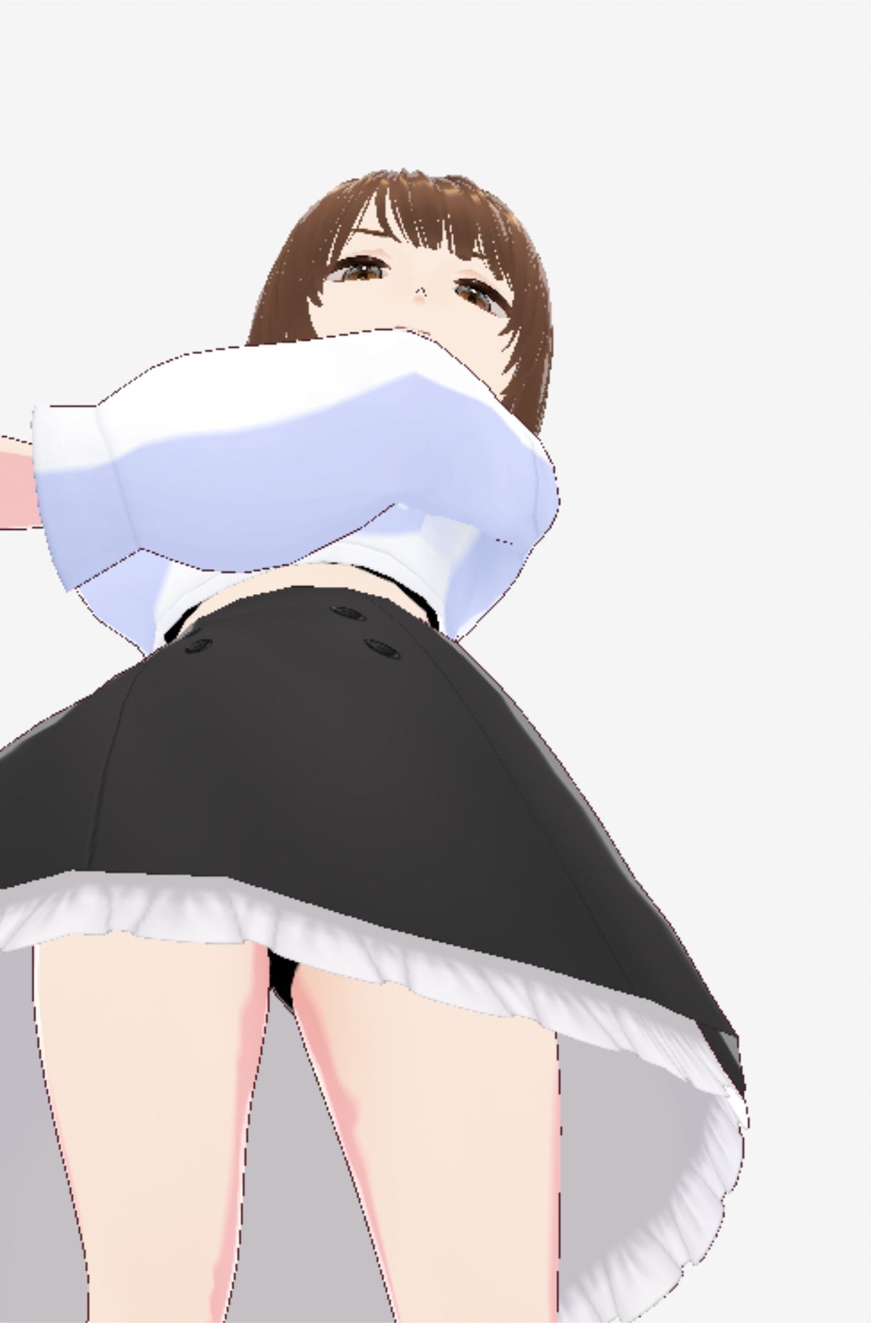 ツンデレっぽい巨乳のお姉さん（セリフなし  3DCGモデル  イラスト集） - サンプル画像 8
